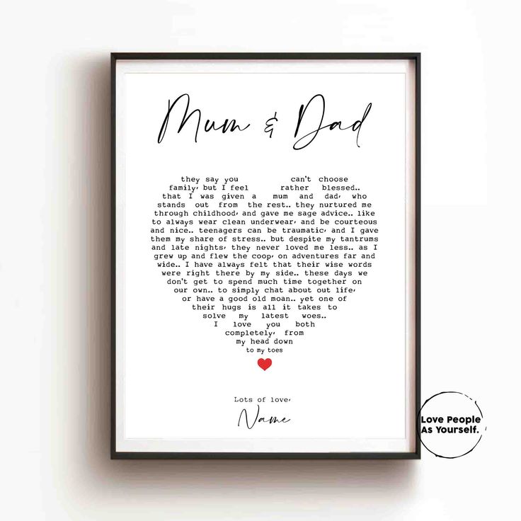 Gift for Parents